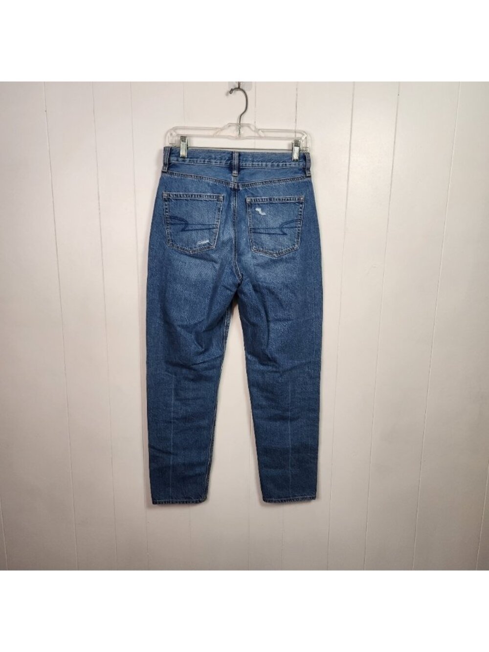 American Eagle AEO Mom Jeans Stretch Cotton High Waisted Rise 90s Size 4 Denim - Picture 4 of 12